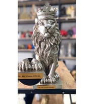 Aslan Kral Biblo Kişye Özel, İsim Veya Marka Yazılır (Gümüş)