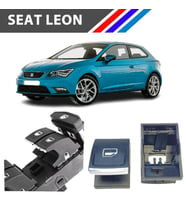 Seat Leon Cam Açma Düğme Tuş Butonu Krom Uçlu 1 Adet 2013-2018