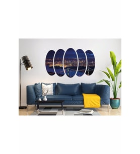 GECE ŞEHİR MANZARASI MDF TABLO-1553