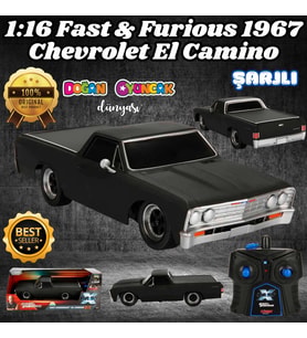 Fast & Furious 1967 Chevrolet El Camino 1:16 USB Şarjlı Uzaktan Kumandalı Araba - Kumandalı Araç - R