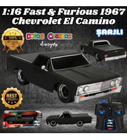 Fast & Furious 1967 Chevrolet El Camino 1:16 USB Şarjlı Uzaktan Kumandalı Araba - Kumandalı Araç - R