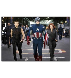 Cakatablo Yenilmezler Kaptan Amerika Kara Dul ve Hawkeye