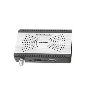 GOLDMASTER Platin Micro HDMI Çıkışlı Full HD PVR Kayıt Uydu Alıcısısı (Siyah - Gümüş)