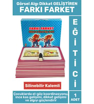 Premium Tüm Yaşlar Eğlenceli El-Göz Koordinasyonu Görsel Algı Dikkat Kavram Geliştiren FARKI FARKET