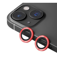 BİNANO METAL RİNG IPHONE 15/15 PLUS KIRMIZI KAMERA KORUYUCU