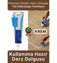 Profesyonel Kolay Uygulama Kullanıma Hazır Zemin Duvar Onarma Gaga Uçlu Fayans Arası Derz Dolgu Krem