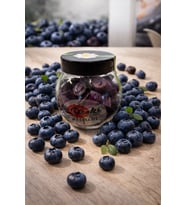 Çiçek Şekerleme- Yaban Mersinli Akide Şekeri -100gr