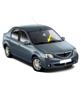 Dacia Logan 2005-2012 Ön Cam Sağ Yolcu Tarafı Silecek Kolu (Siyah)