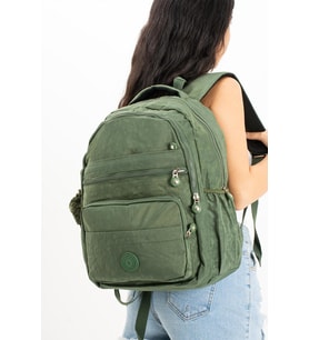 Ultra Hafif Çok Cepli Orta Boy Sırt Çantası Unisex Yeşil (Model: 571-3E) 