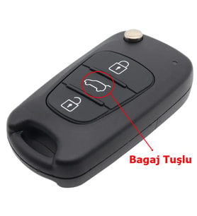 Hyundai Accent i20 i30 ix35 Uyumlu Anahtar Kabı Kumanda Kabı Oto Anahtarlık Vidalı Logolu