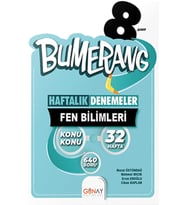 Günay Yayınları Güncel 8. Sınıf Fen Bilimleri 32 Haftalık Deneme Seti Yeni Nesil Geliştirici Kitaplar (Çok Renkli)