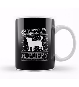 All I Want For Christmas Is A Puppy Knit Pattern Kupa Bardak Porselen