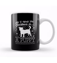 All I Want For Christmas Is A Puppy Knit Pattern Kupa Bardak Porselen