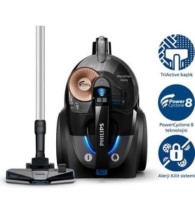 Philips Marathon Ultimate XB7150/07 900 W Toz Torbasız Süpürge