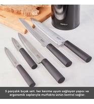Karaca Roscar Black 6 Parça Bıçak Seti
