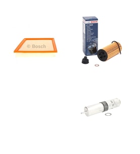 Bosch Filtre Bakım Seti Mini Cooper F55 F56 1.5 D 116 Beygir 2016+ Dizel Hava + Yağ f. + Yakıt Filtre Mahle