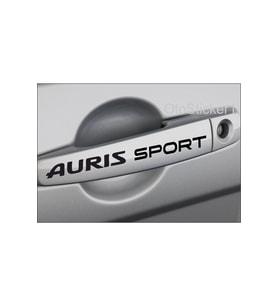 Toyota Auris Sport İçin Uyumlu Aksesuar Kapı Kolu Ve Jant Sticker 8 Adet