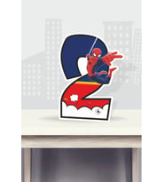 Spiderman Örümcek Adam Temalı Ayaklı Rakam Pano - 2 Yaş (40 cm)