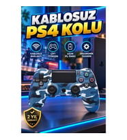 PS4 Uyumlu Bluetooth Kablosuz Gamepad – Çift Titreşimli Ergonomik Oyun Kolu