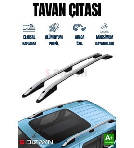 S-Dizayn Peugeot Expert 3 Uzun Şase Aluminyum Gri Tavan Çıtası 2016 Üzeri A+ Kalite
