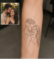 Kişiye Özel 2 Adet 7 Cm x 10 Cm Geçici Dövme Paketi