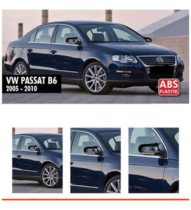 Volkswagen Passat B6 / 2005-2010  Batman Yarasa Ayna Kapağı