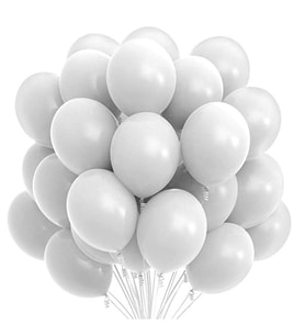 PASTEL BALON BEYAZ 50 ADET