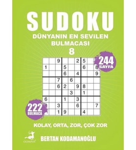 Sudoku - Dünyanın Bulmacası 8 - Kolay Orta Zor Çok Zor