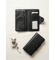 %100 Hakiki Deri Uzun Boy Trend Model Çok Gözlü Unisex Cüzdan