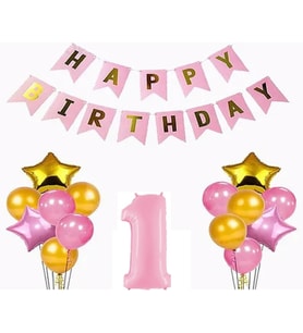 Pembe Balon Set