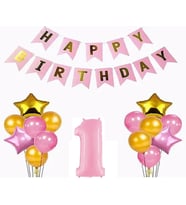 Pembe Balon Set