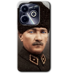 İnfinix Hot 40i Kılıf HD Desen Baskılı Kılıf - Başkomutan Atatürk