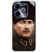 İnfinix Hot 40i Kılıf HD Desen Baskılı Kılıf - Başkomutan Atatürk