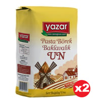Yazar Pastalık Böreklik Baklavalık Çok Amaçlı Un 2 Kg x 2 Paket