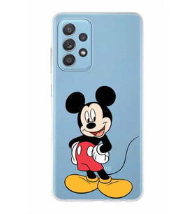 Samsung Galaxy A52s  Kapak Mickey Mouse Tasarımlı Şeffaf Silikon Kılıf