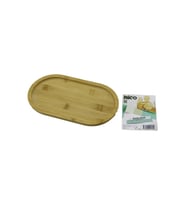 OVAL AHŞAP BAMBU SERVİS SUNUM TEPSİ - TAHTASI MİNİ TEPSİ 25 X 14 X 1.4CM (5343)