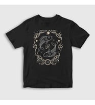 Presmono Unisex Çocuk Siyah Pisces Zodiac Hediye Balık Burcu T-Shirt 528768tt