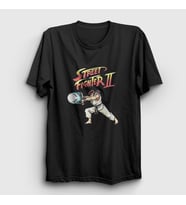 Presmono Unisex Siyah Ryu Hadouken Street Fighter T-Shirt 411160tt