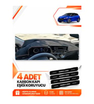 HYUNDAİ İ20 (2020-2024) Uyumlu Ön Torpido Koruma Kılıfı Halısı - Siyah