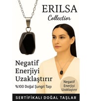 Sertifikalı Fasetli Şungit Doğal Taş Kolye – Negatif Enerji Koruma Denge ve Sağlık Taşı (Çok Renkli)