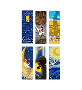 Van Gogh Kitap Ayraçları Hediyelik Ayraç 6'lı set