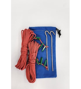 Polyester 20 M İp + 2 Kazık + Gergi Aparatı