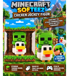 Minecraft Softeez Chicken Jockey Figür