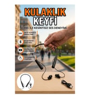 Dijital Ekranlı Kablolu Bluetooth Kulak İçi Kulaklık ANC Dokunmatik Kontrol Özellikli