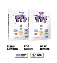 2026 MEBİ YKS-TYT 15li Deneme Kitabı Video Çözümlü 1. ve 2. Cilt Renkli BASKI ÜCRETİ