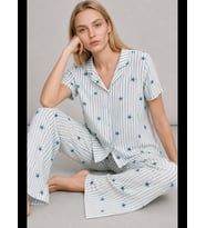 Night Kadın Kısa Kollu Rahat Pijama Takımı 4728