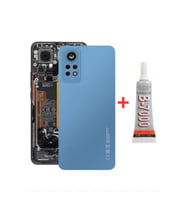 Xiaomi Redmi Note 12 Pro 4G Arka Kapak - Arka Pil Batarya Kapağı Kamera Lensli + B7000 Yapıştırcı - 2209116AG Uyumlu (Mavi)