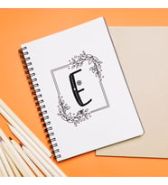 Baş Harf Tasarımlı Defter Kişiye Özel