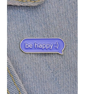 Be Happy Yazılı Broş