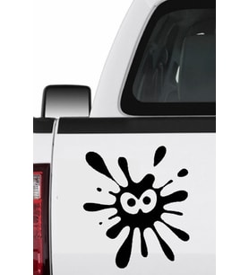 2 Adet Paintball Desen Ayna Sticker Yapıştırması Su Geçirmez Çıkarılabilir Çıkartması 15cmx17cm